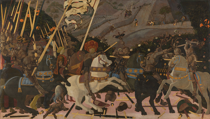 Niccolò Mauruzi da Tolentino at the Battle of San Romano-Paolo Uccello