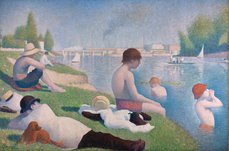 Georges Seurat Bathers at Asnières 1884 Oil on canvas, 201 × 300 cm Bought, Courtauld Fund, 1924 NG3908 https://www.nationalgallery.org.uk/paintings/NG3908