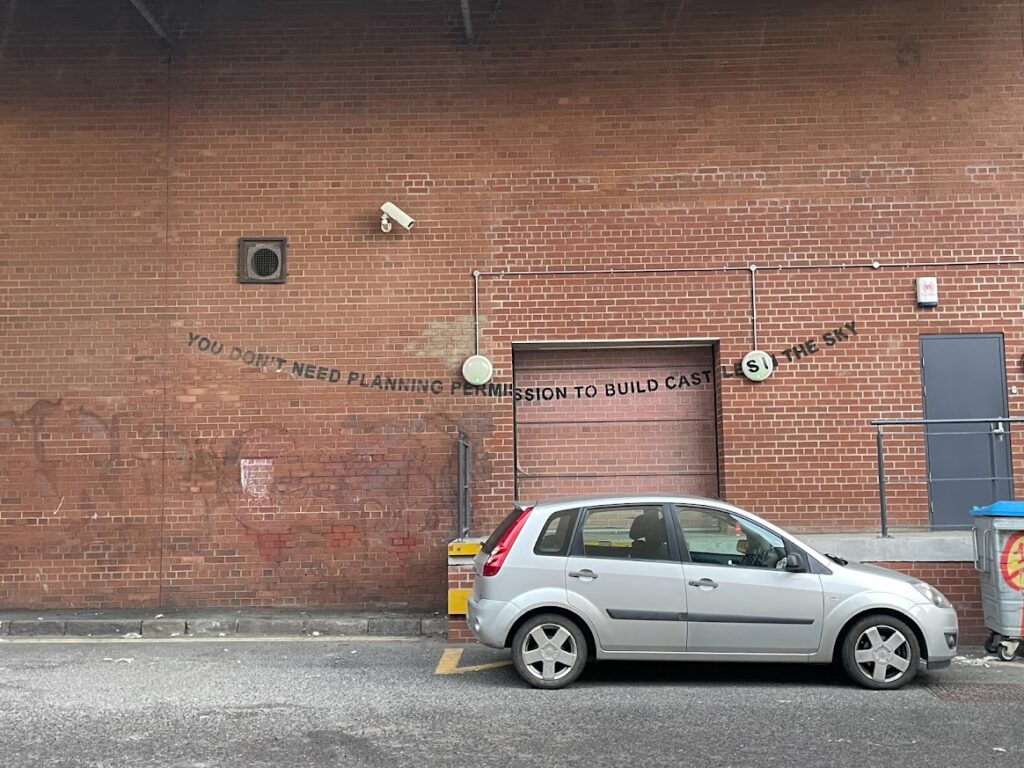 You Don’t Need Planning Permission to Build Castles in the Sky, Banksy, Bristol